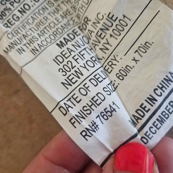 Brookfield Home Cooling Blanket Throw 60" X 70" Blue Couch Throw - Picture 3 of 4